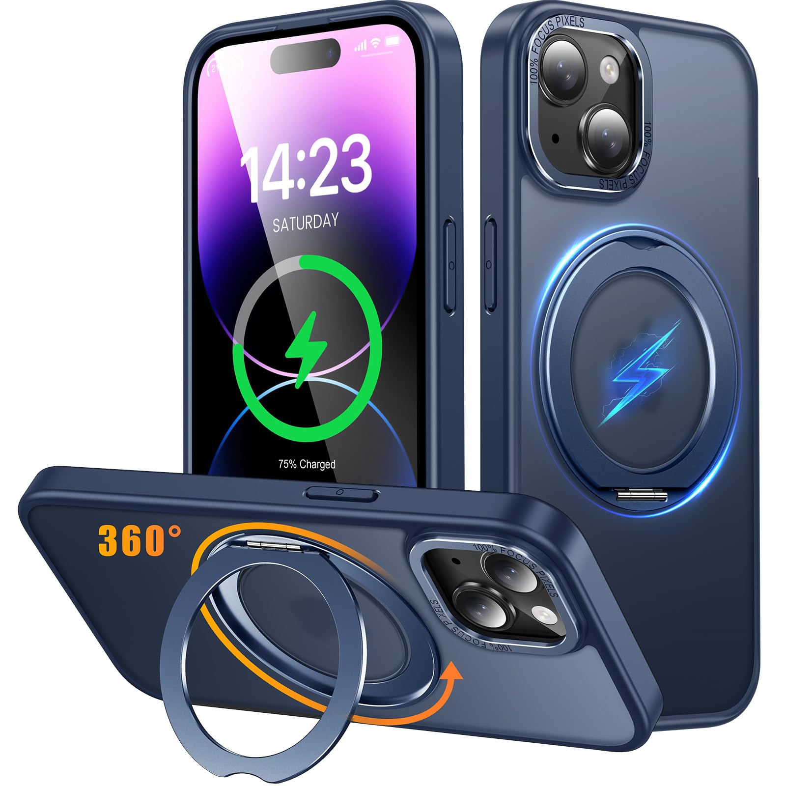 Amazon.co.jp: iPhone 15 Plus 用 ケース Magsafe対応 ワイヤレス充電